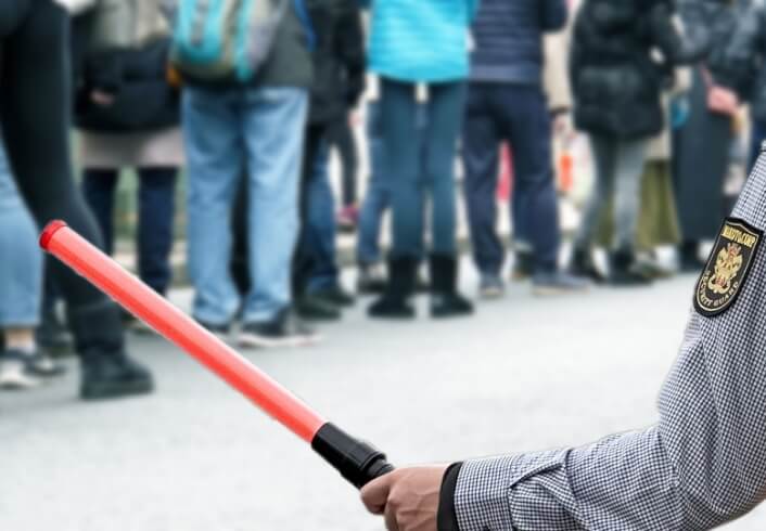 来場者を安全に誘導